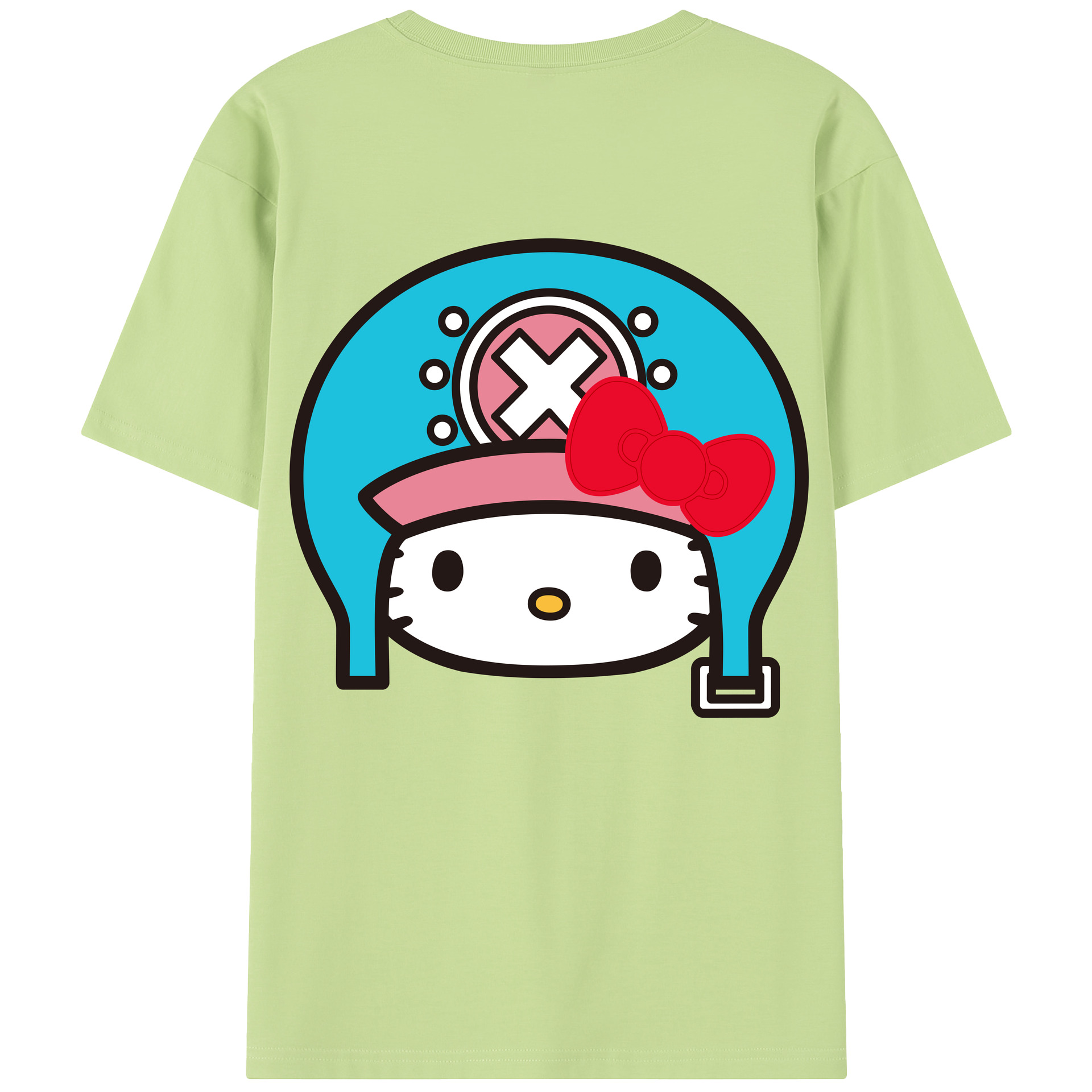 （画像用） Hello Kitty ハローキティ 綿100％半袖Tシャツ（背面プリント）